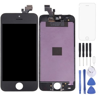 Ersatz TFT LCD Bildschirm mit Rahmen und Touch Digitizer für iPhone 5 schwarz