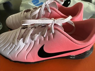 Nike Jr Tiempo Legend 10 Club Sneakers Siz 2.5 Y Futsal Turf Pink Ombre Soccer