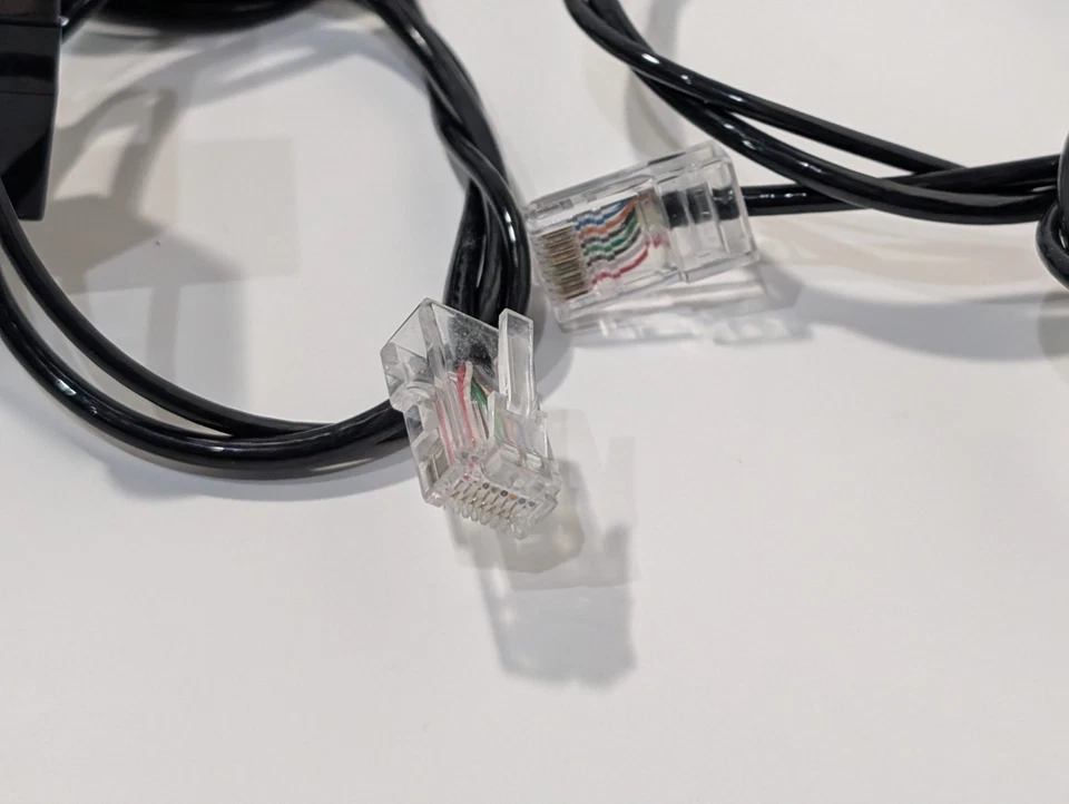 *Lote de 7 conexiones de cable de interfaz telefónica Plantronics para teléfono o base Foto 3 de 4