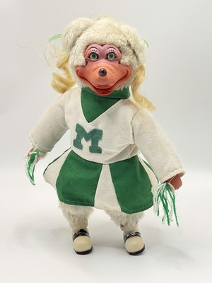Vintage Showbiz Pizza Place Mitzi Mozzarella Plush Doll 10''  Toy Cheerleader