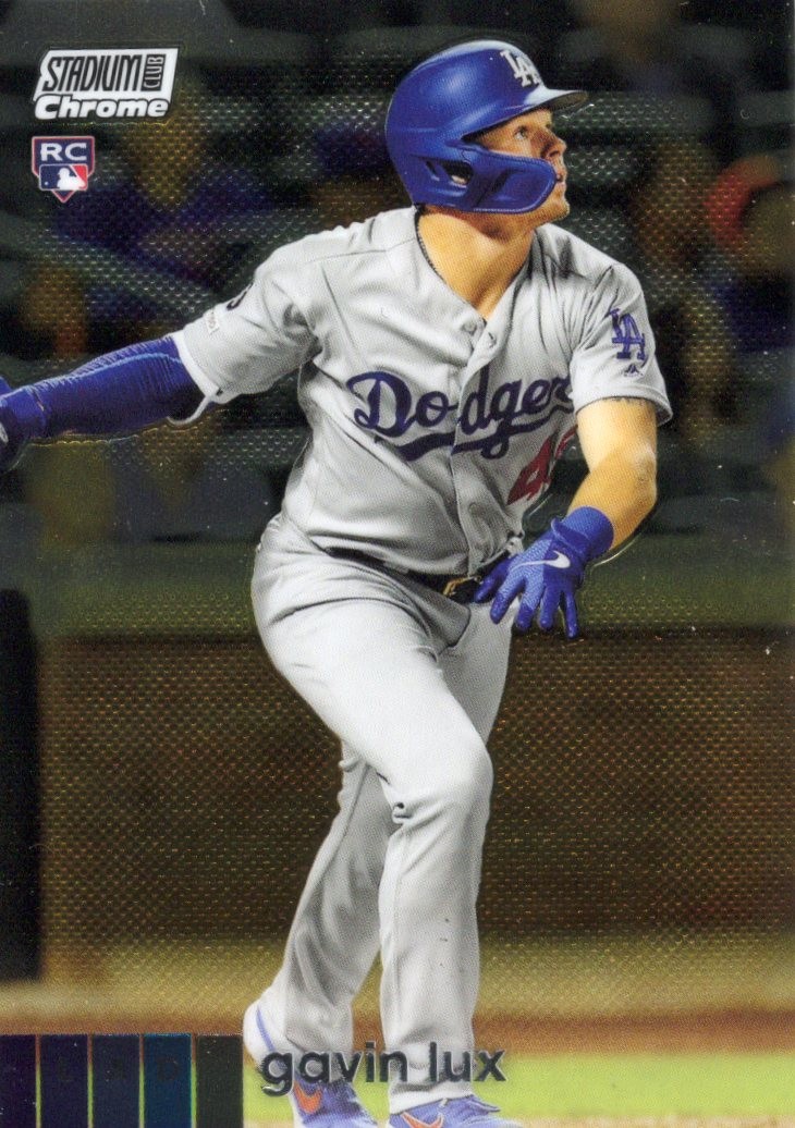 2020 Stadium Club Chrome #298 Gavin Lux RC Los Angeles Dodgers