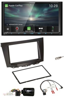 Kenwood Bluetooth USB 2DIN Lenkrad TMC DAB Navigation für Suzuki Kizashi ab 2010