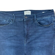 Frame Jeans Ali High Rise Women's Size 31 Dark Wash Stretch Denim