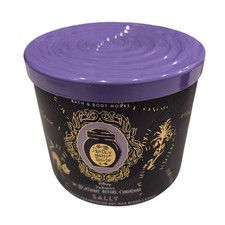 Bath Body Works Nightmare Before Christmas Sally 3 Wick Candle Deadly Nightshade