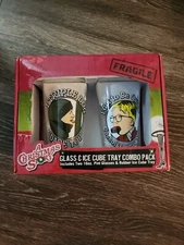 ICUP A Christmas Story Pint Glass & Leg Lamp Ice Cube Tray Set New Fragile Lamp
