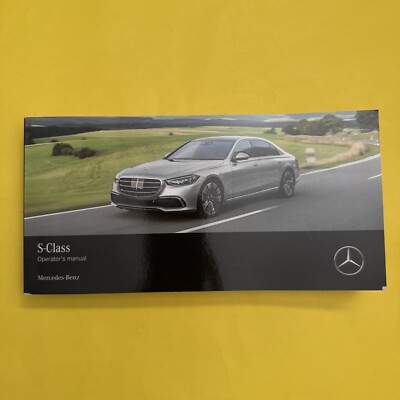 2023 Mercedes S-Class S500 S580 S580e Plug-in Owners Manual