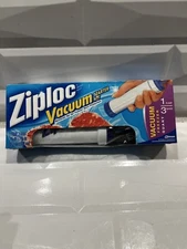 Ziploc Vacuum Starter Kit Freezer Bags With 1 Pump 3 Quart Bags New