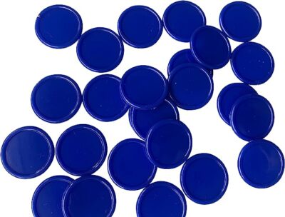 500 X BELOHNUNGS-/GETRÄNKEMARKEN/POKERCHIPS 25 MM DURCHMESSER - FARBEN WÄHLBAR