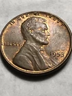 1953-D UNCIRCULATED LINCOLN WHEAT CENT Was At End Of Old Roll Lot 45