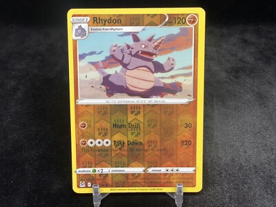 rhydon pokemon card ebay - 112/165 - Pokemon 151 - Reverse Foil If your opponent has any Benched Pokemon Rhydon - EX Emerald -