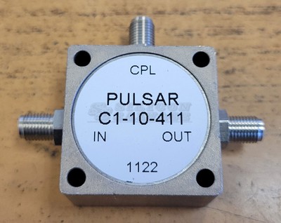Pulsar Microwave C1-10-411 RF SMA Directional Coupler 1MHz-2GHz 1-2000MHz