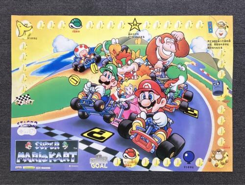 Rare Super Mario Kart Promo Poster - Nintendo Collectible - Limited Edition - Picture 1 of 11
