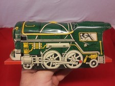 EXC Vtg Walt Reach Courtland Train Engine Tin Litho Friction Mechanical Toy