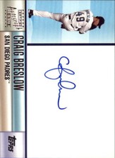 2006 Topps Autographs #CB Craig Breslow H Auto - NM-MT