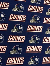 NEW YORK GIANTS Cotton Fabric 1/4 Yard X 59" - Great for Masks or Quilts