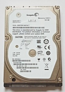 160 GB SATA Seagate Momentus 5400.5 ST9160310AS 5400rpm 8MB HDD 2,5" Festplatte