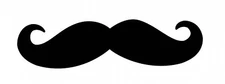 Mustache decal sticker for wall, car, laptop, etc