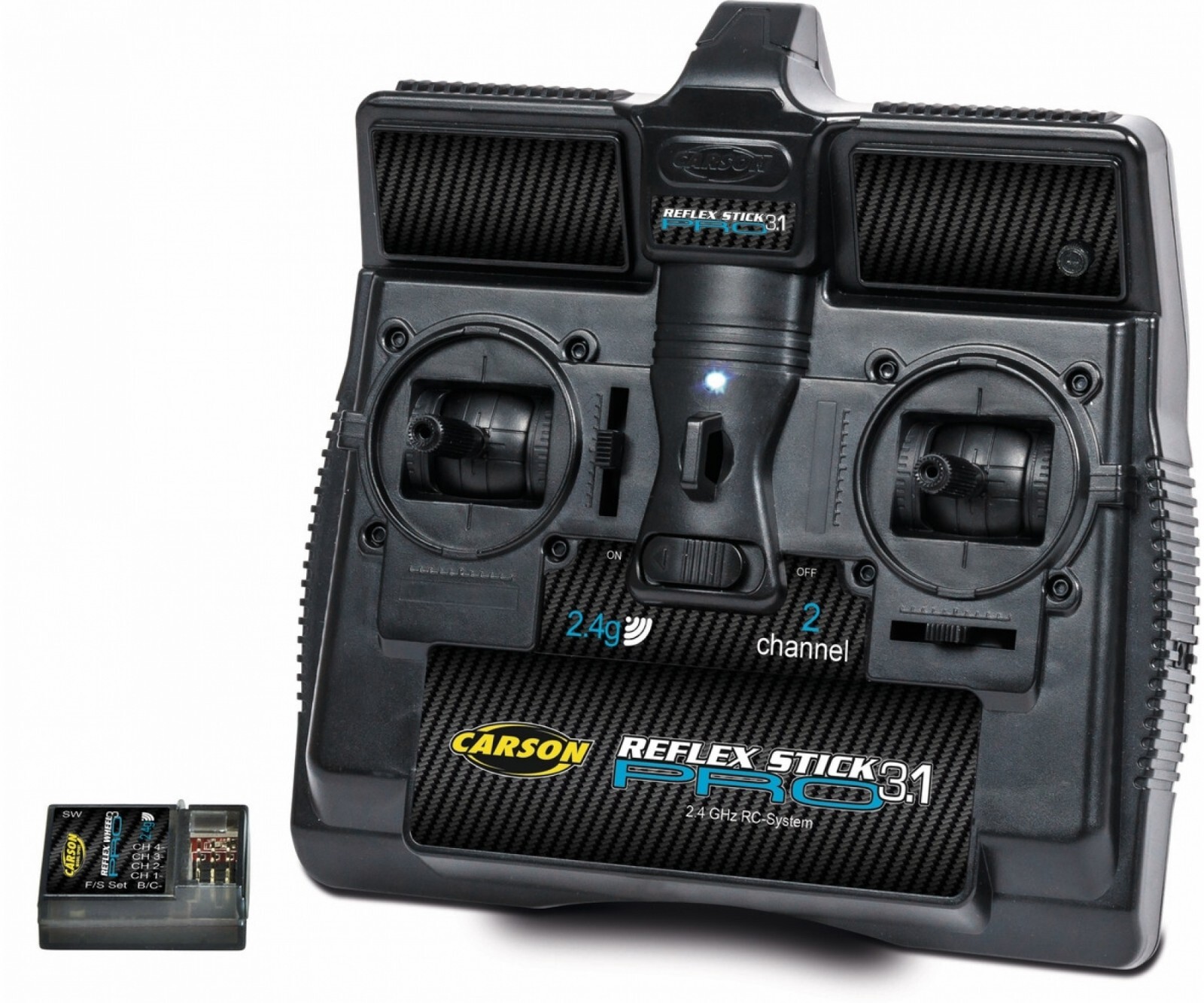 CARSON RADIOCOMANDO PER AUTO/NAVE REFLEX STICK PRO 3.1 2 CANALI ART 500500084