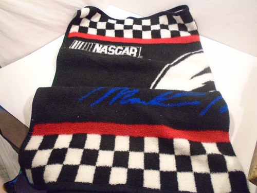 Biederlack Of America NASCAR #6 Mark Martin Plush Throw/Blanket 50" x54"vintage - Picture 1 of 5