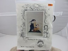 Mosey 'N Me PACKING FOR THE TRIP Cross Stitch Pillow Pattern w/EXTRAS NEW