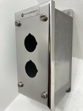 ALLEN BRADLEY 800H-2HZ4 PUSHBUTTON ENCLOSURE 30MM 2-HOLE STAINLESS STEEL NEMA 4
