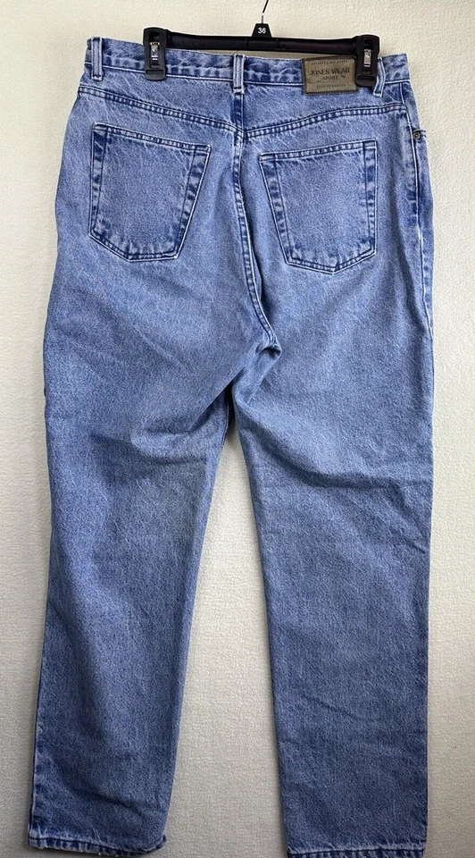 Jones Wear Sport Faded Denim Blue Jeans Womens Size 14 High Rise - Image 2 of 4