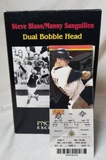 Steve Blass Manny Sanguillen dual PIRATES Bobblehead NEW w/original Ticket stub 