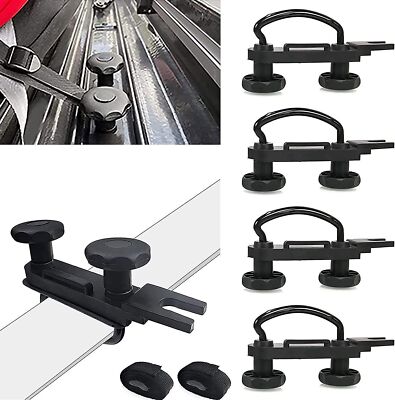 4x Universal Roof Box U-Bolt Clamps Cargo Carrier Roof Rack Bracket Van Mounting