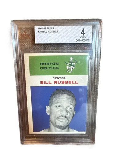 1961 Fleer #38 Bill Russell Beckett BVG 4 VG-EX