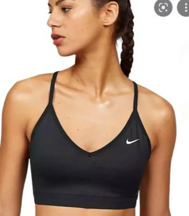 NIKE WOMEN'S INDY LIGHT-SUPPORT PADDED SPORTS BRA DD1675 010 Size L /M