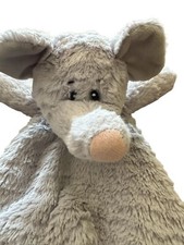 Petting Zoo Snugglerz Elephant Lovey Baby Gray Security Blanket Rattle 12  