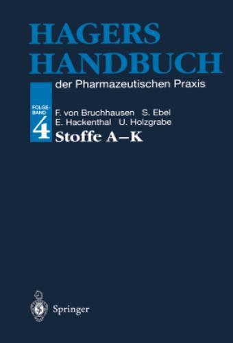 Thumbnail - Hagers Handbuch Der Pharmazeutischen Praxis Folgeband 4: Stoffe A-k