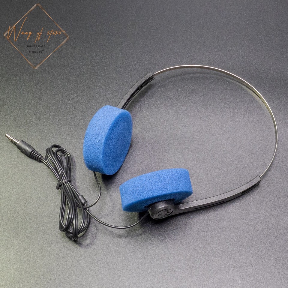 Vintage Retro Classic Headphone Headset 80s For Sony Panasonic CD MD ...