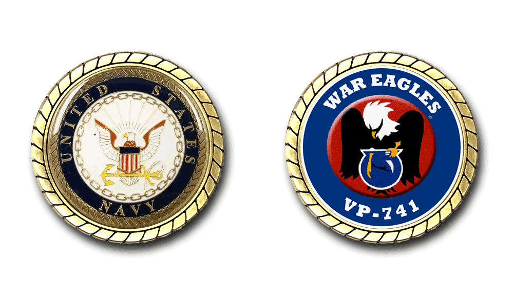 VP-741 War Eagles US Navy Challenge Coin Officially Licensed US Navy