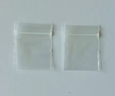1000 Bags Ziplock BAGS  1" X 1.5”- CLEAR  Mini Plastic Bags A