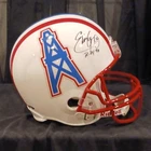 Eddie George Signed Houston Oilers Helmet Creative Sports Autograph Original