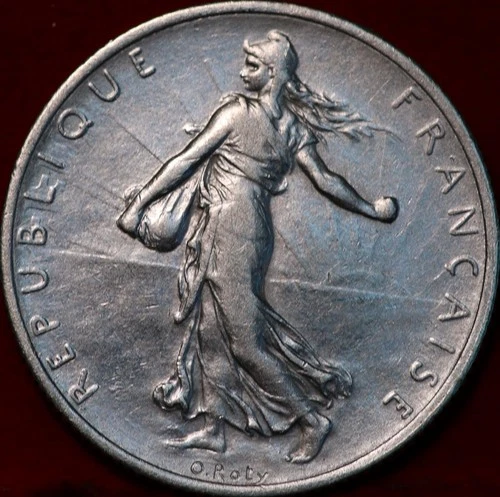 France 2 Francs Semeuse coin from a recent eBay sale