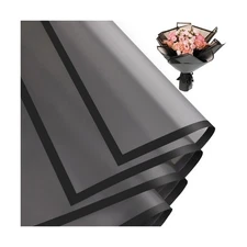 woric 25 Sheets Black Floral Paper, Flower Bouquet Wrapping Paper 2025 Money ...