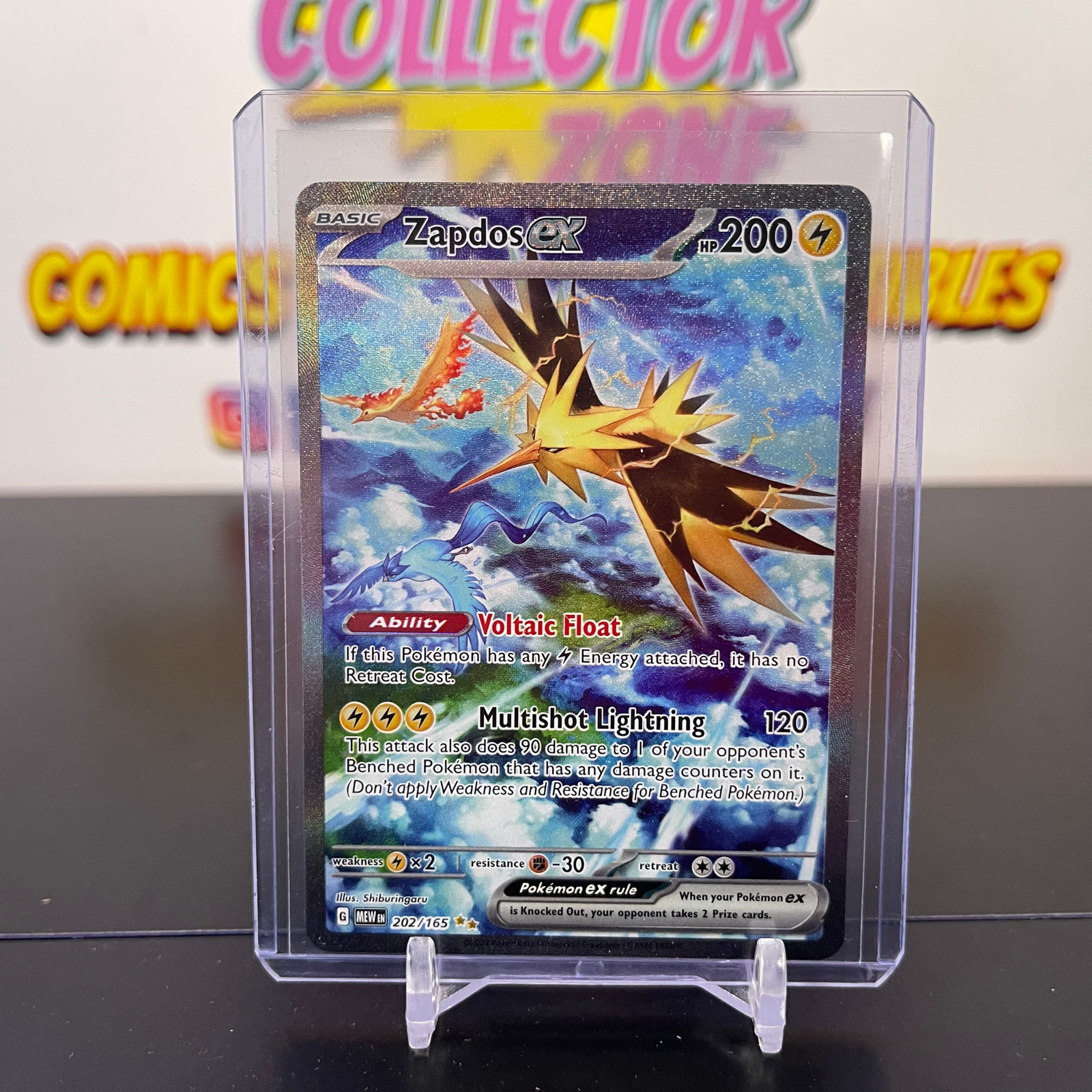 Zapdos EX 202/165 Pokemon Scarlet & Violet 151 - NM