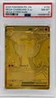 Pokémon 2025 Mega Charizard X EX 130/094 Gold Hyper Rare Phantasmal Flames PSA 8