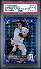 2025 Bowman Kevin Mcgonigle Purple Geometric PSA 10
