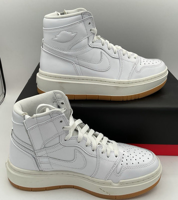 NIKE Air Jordan Elevate High SE Gum Sole White FB9894-100 Womens Size 8 NICE