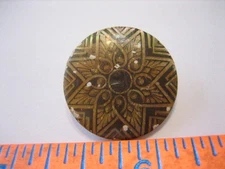 Vintage 7/8" MOP Mother Of Pearl Shell Star Transfer Button - D61