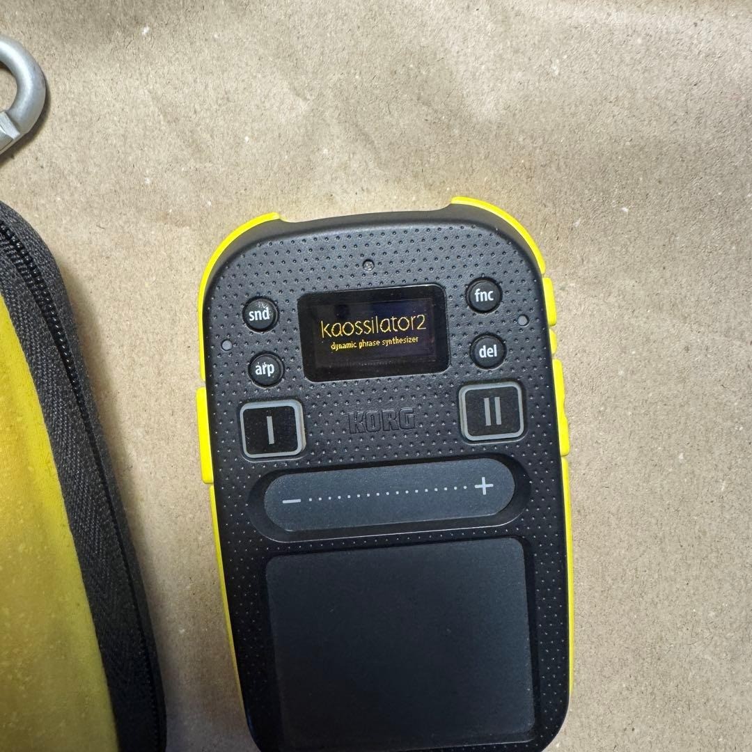 KORG Kaossilator 2 KO2 Dynamic Phrase Synthesizer Yellow Touchpad