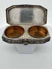 Rare Houbigant Art Deco 900 Silver Vanity Compact / Necessaire Engraved Perlage — photo 3