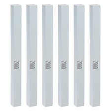 6pcs Sharpening Stones 2000 Grit 150x12x12mm Green Silicon Carbide Whetstone