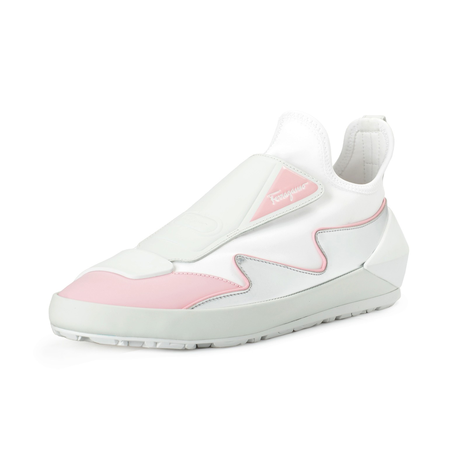 Многоцветные модные кроссовки-слипоны Salvatore Ferragamo NILE 75390₽