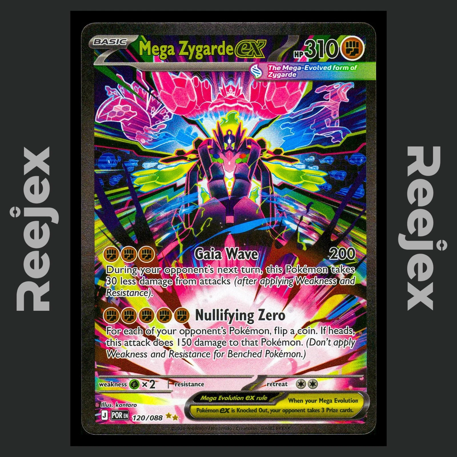 Mega Zygarde ex - 120/088 - SIR - Perfect Order - Pokemon Card - NM/M