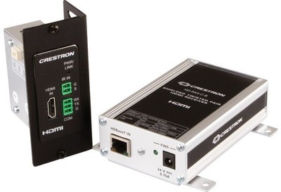 Crestron HD-EXT3-C-W System 4K HDMI  over HDBaseT  Extender w/IR & RS-232, White