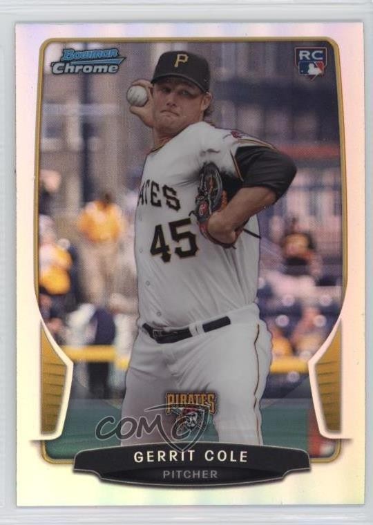 2013 Bowman Draft Chrome Refractor Gerrit Cole #6 1u6